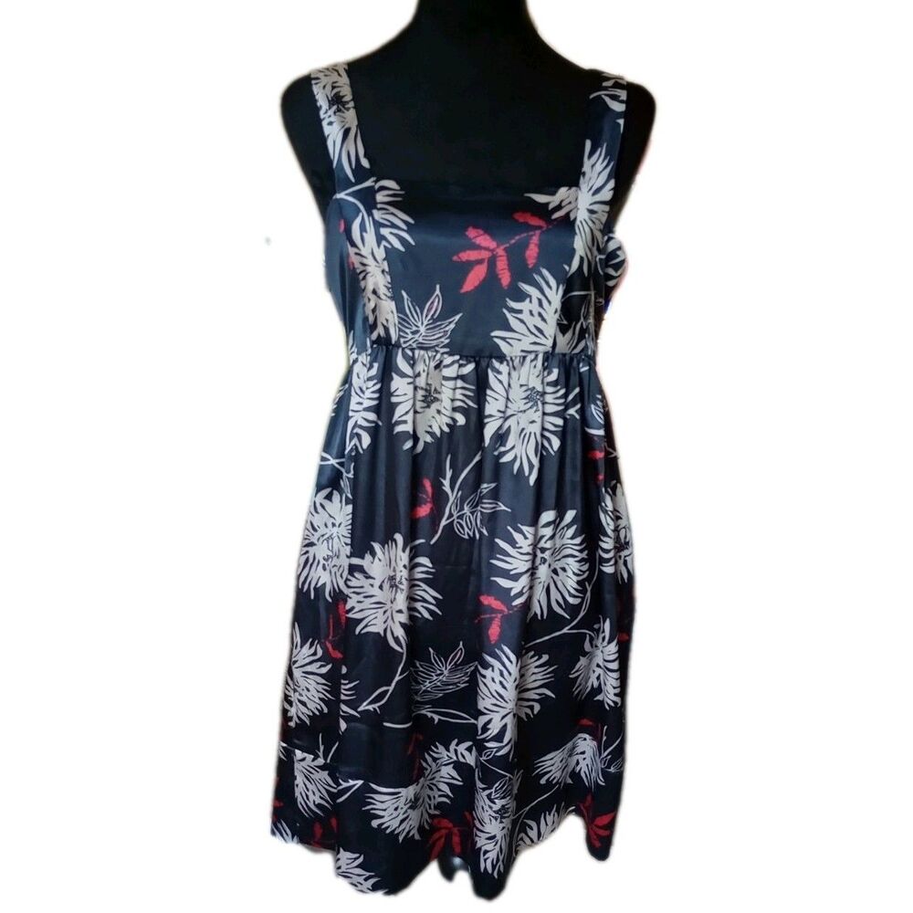 Vertigo, Paris Women's XS Navy Blue Floral Sleeveless Minii Dress